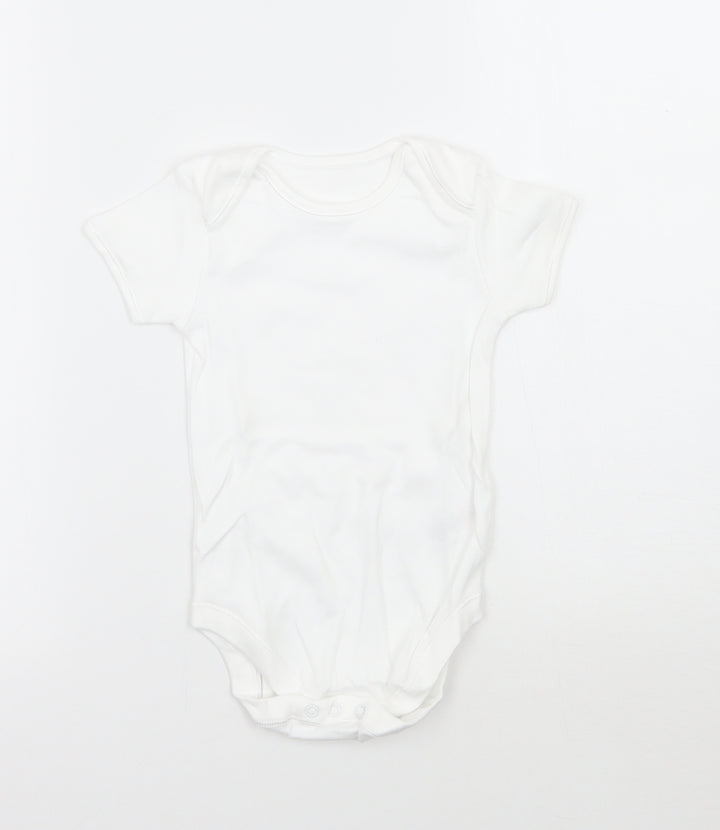 George Baby White Babygrow One-Piece Size 18 Months