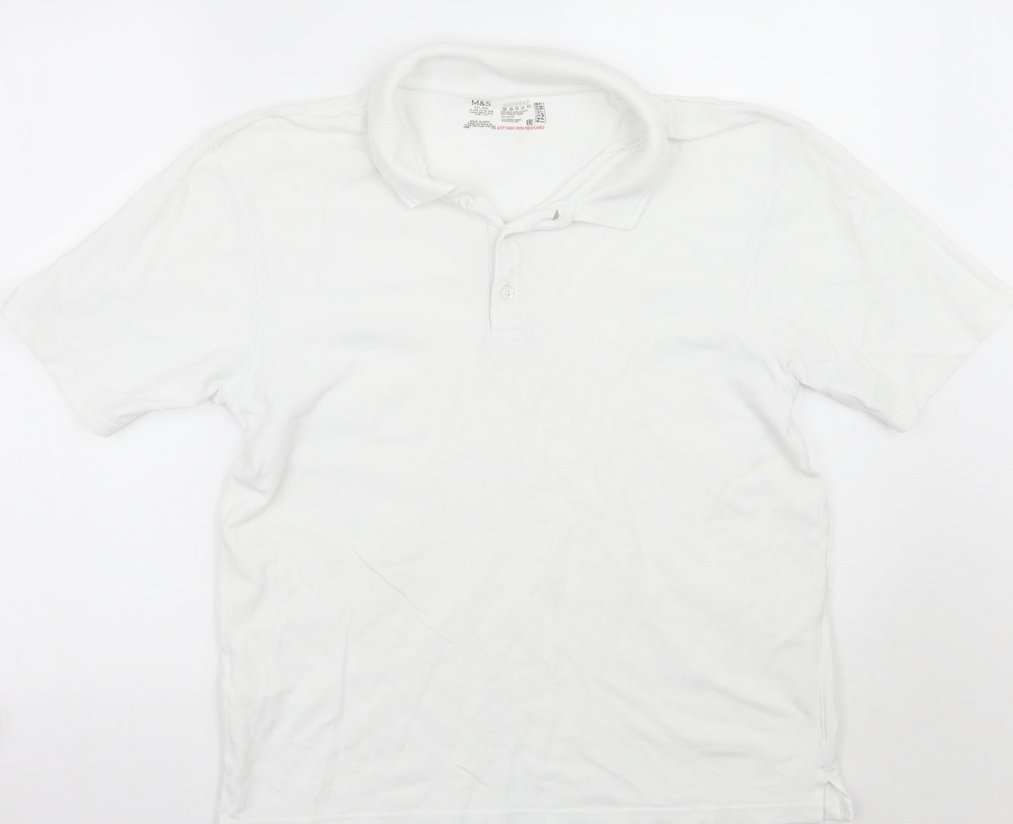 Marks and Spencer Girls White   Basic Polo Size 16 Years