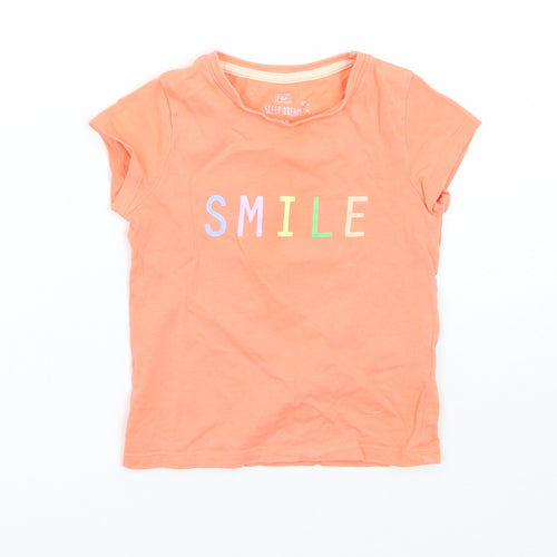 F&F Girls Orange   Basic T-Shirt Size 2 Years