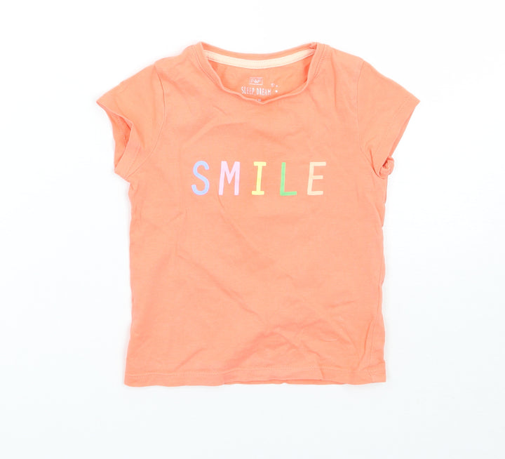 F&F Girls Orange   Basic T-Shirt Size 2 Years