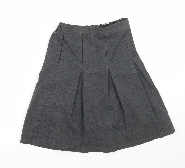 Marks and Spencer Girls Grey   A-Line Skirt Size 8-9 Years