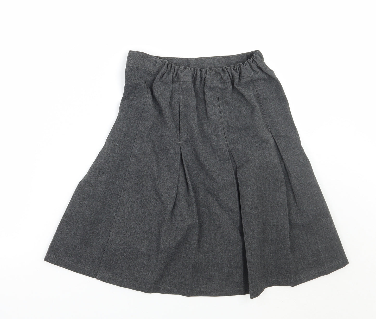 Marks and Spencer Girls Grey   A-Line Skirt Size 8-9 Years