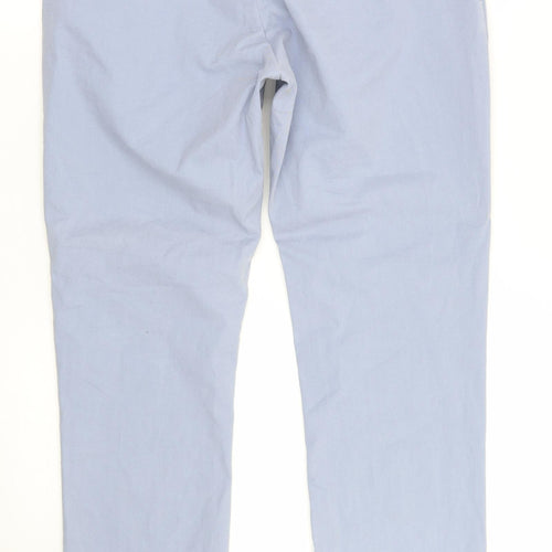 Zara Mens Blue   Chino Trousers Size 34 L32 in