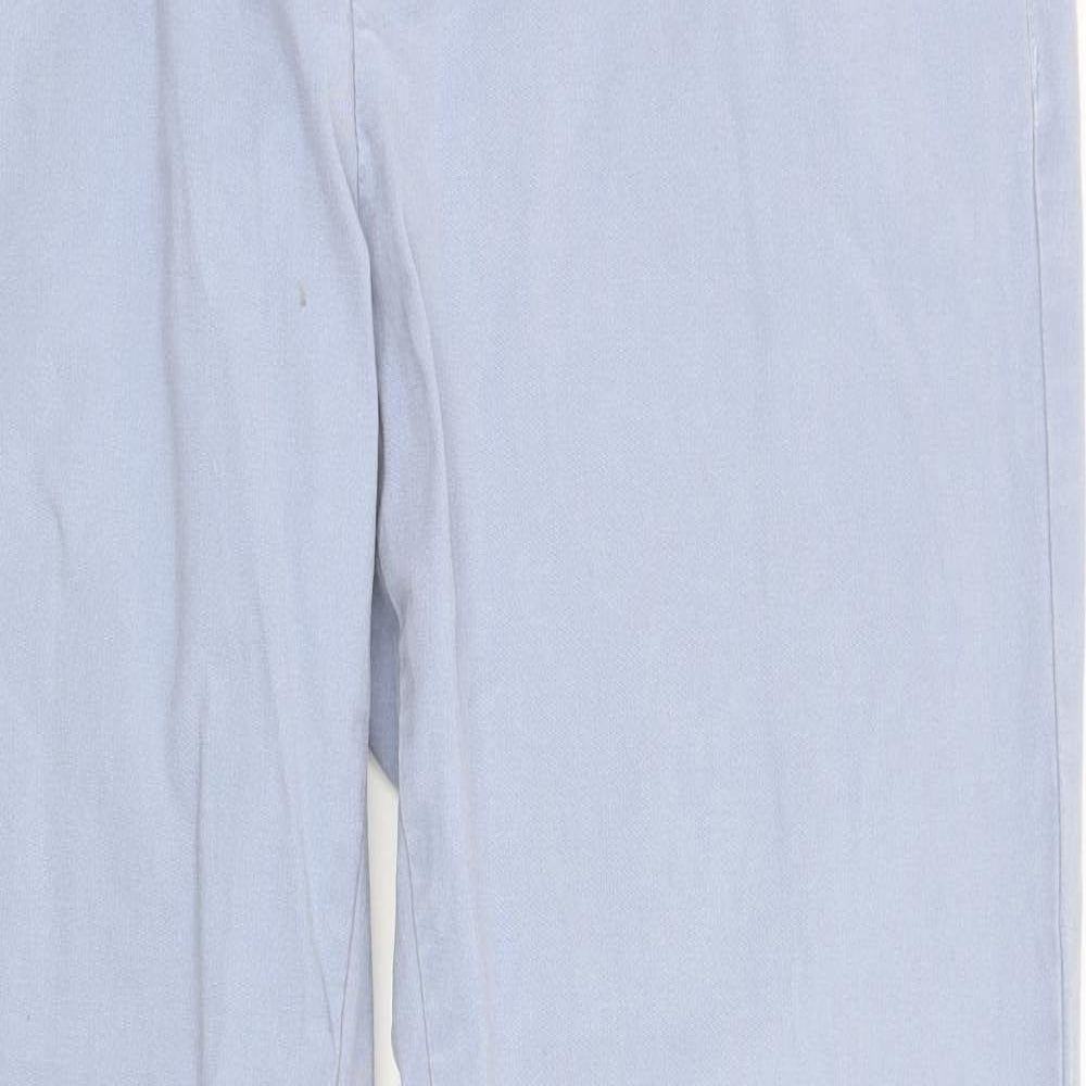 Zara Mens Blue   Chino Trousers Size 34 L32 in