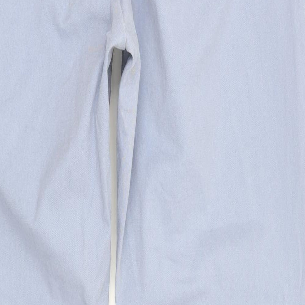 Zara Mens Blue   Chino Trousers Size 34 L32 in