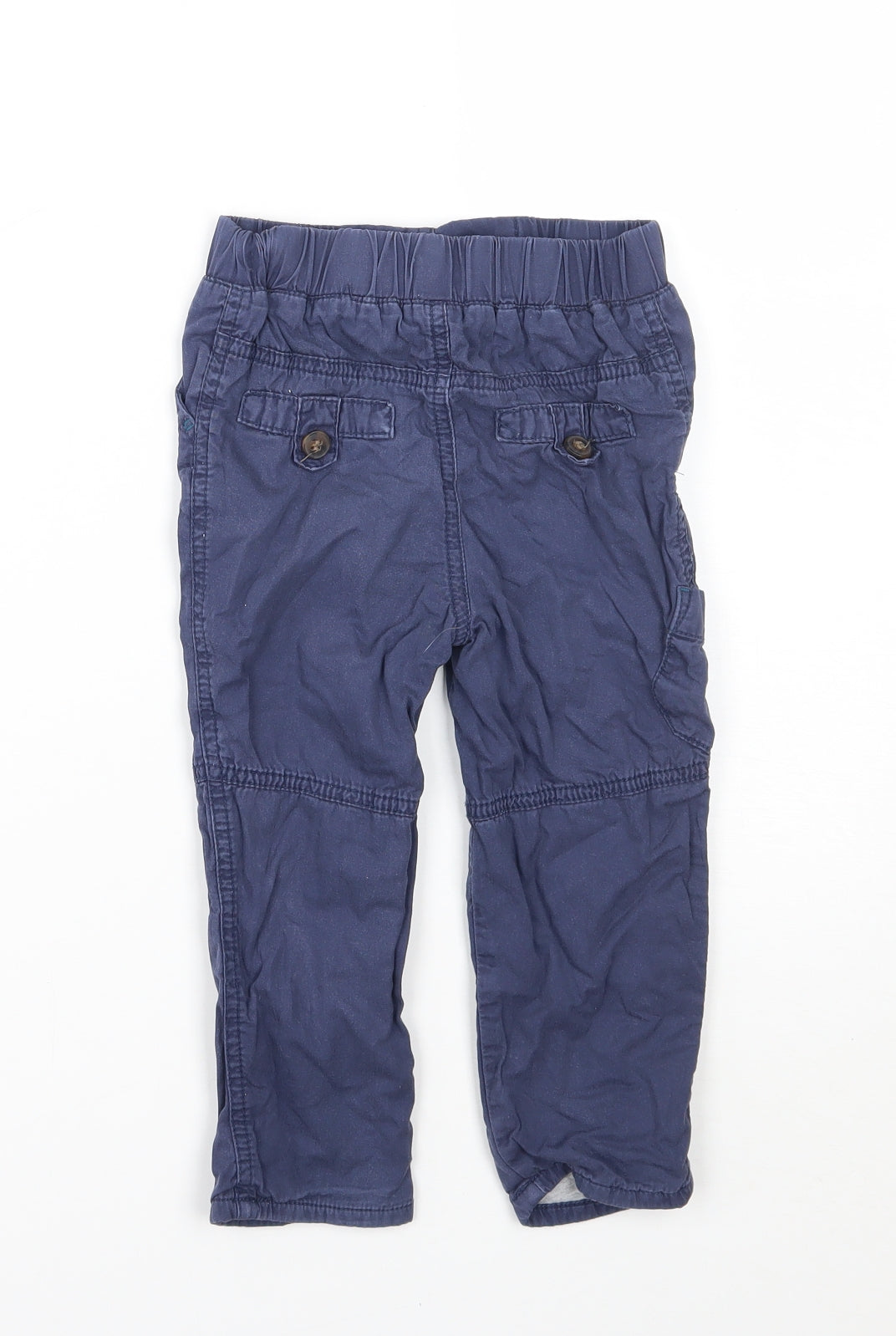 M&Co Boys Blue   Cargo Trousers Size 18 Months