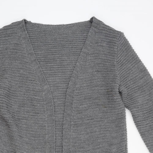 Preworn Womens Grey  Knit Cardigan Jumper Size L