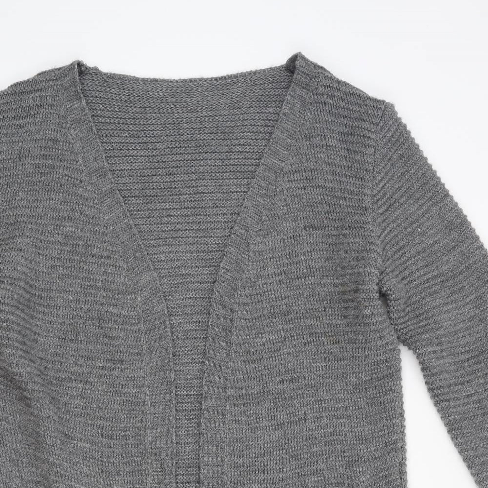 Preworn Womens Grey  Knit Cardigan Jumper Size L