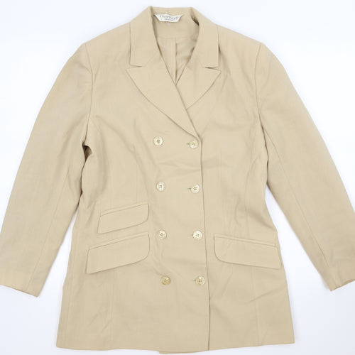 premium collection Womens Beige   Jacket Suit Jacket Size 12