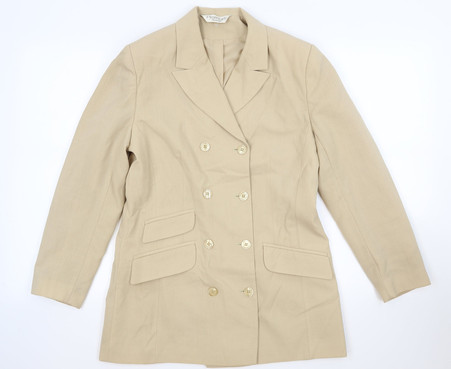 premium collection Womens Beige   Jacket Suit Jacket Size 12