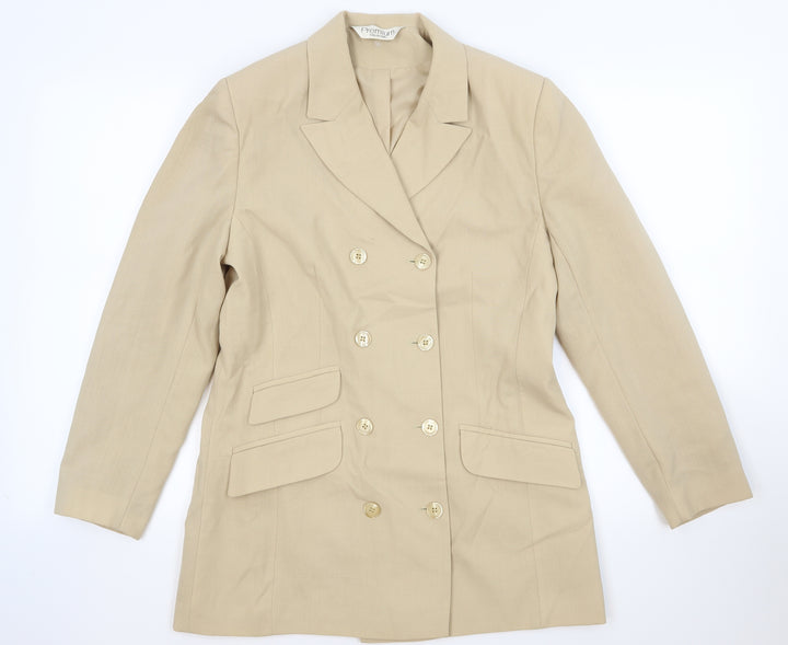 premium collection Womens Beige   Jacket Suit Jacket Size 12