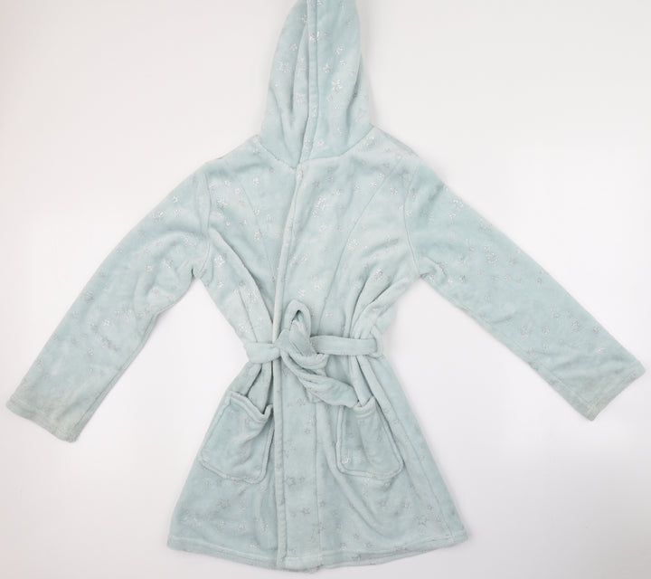 New Look Girls Blue Geometric Kimono Robe Size M