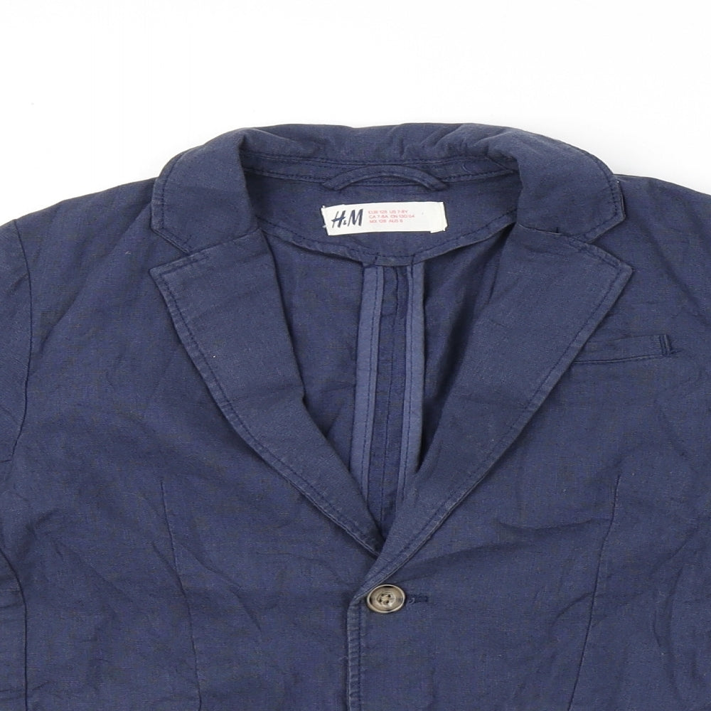 H&M Girls Blue   Jacket  Size 7-8 Years