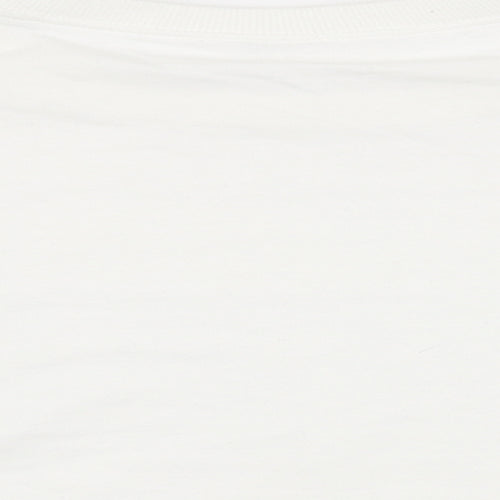 Preworn Womens White   Pullover Sweatshirt Size L