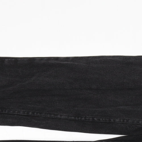 Denim & Co. Womens Black   Mom Jeans Size 10 L26 in