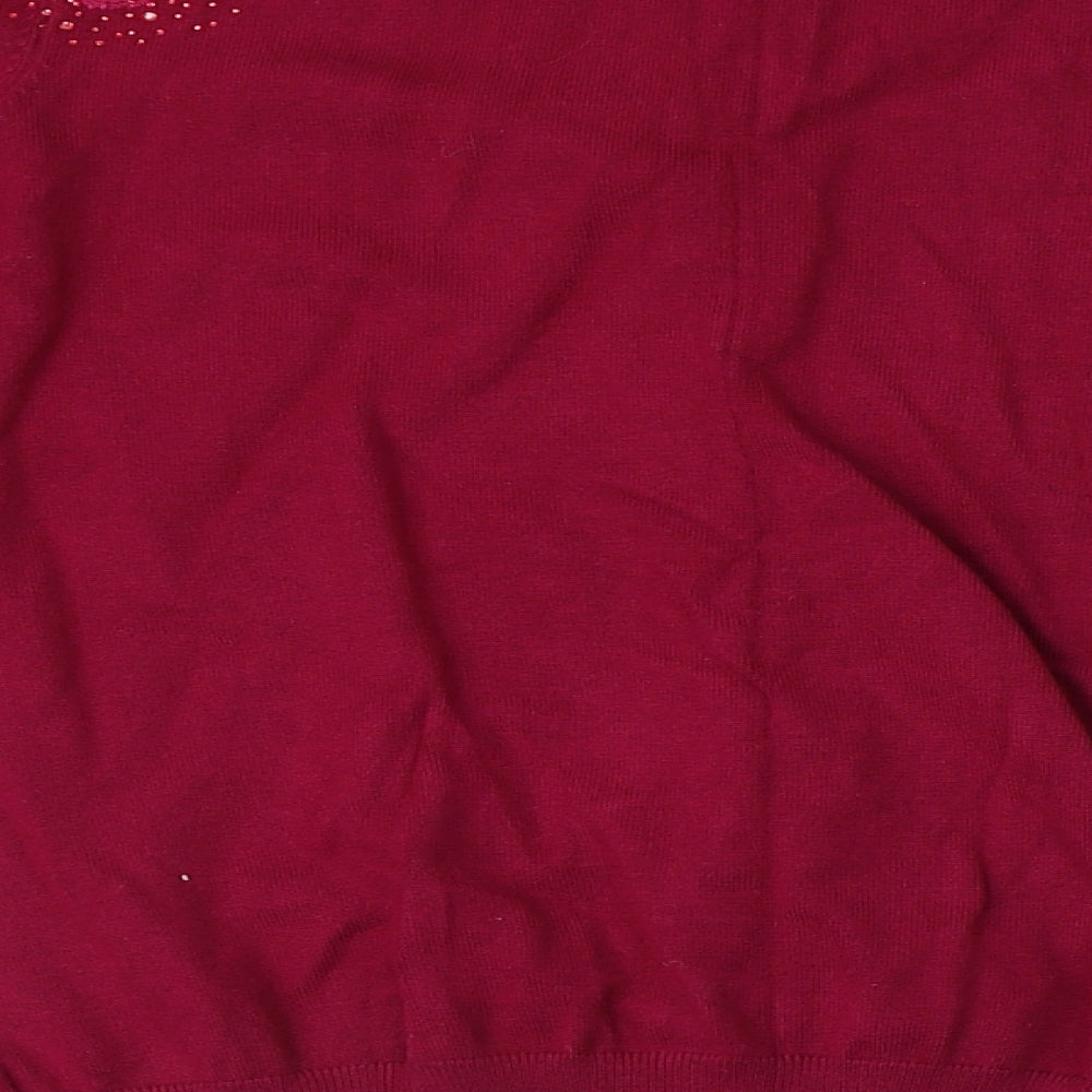 Preworn Womens Purple   Cardigan Jumper Size L