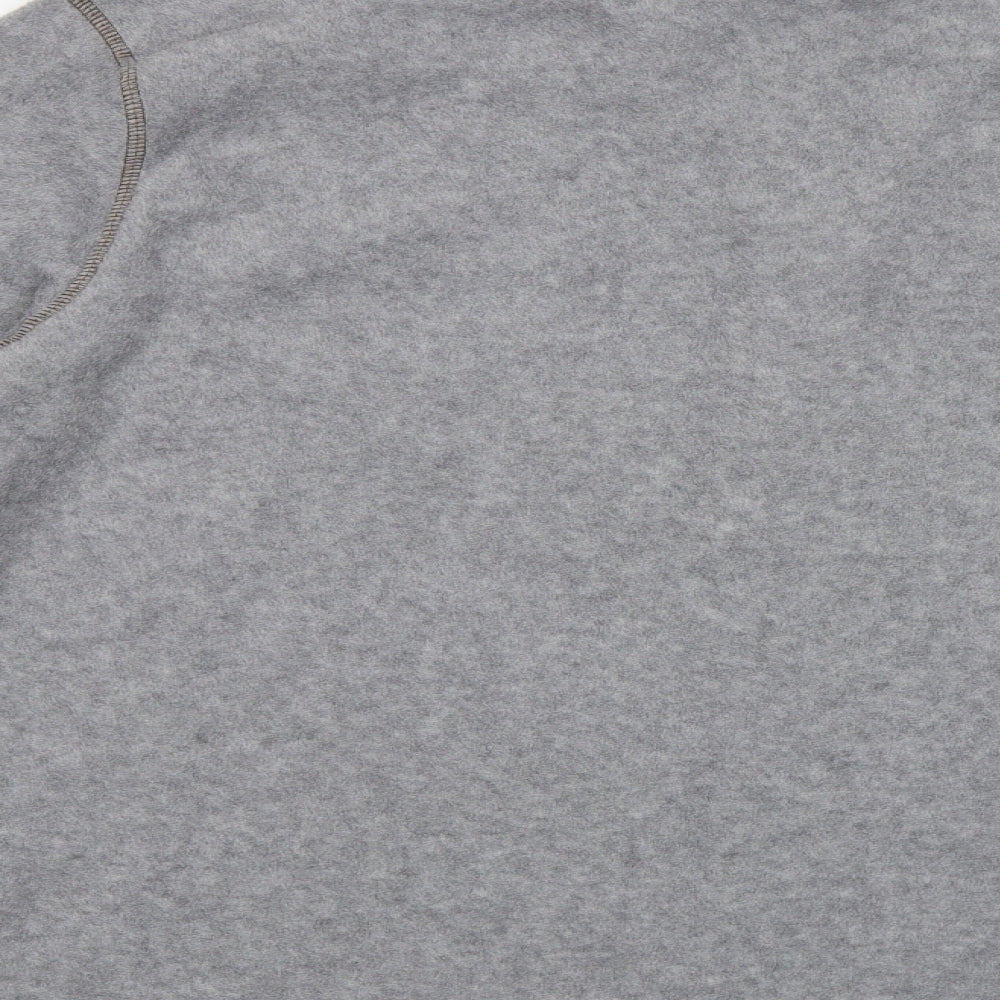 Atlas For Men Mens Grey  Fleece Pullover Sweatshirt Size XL