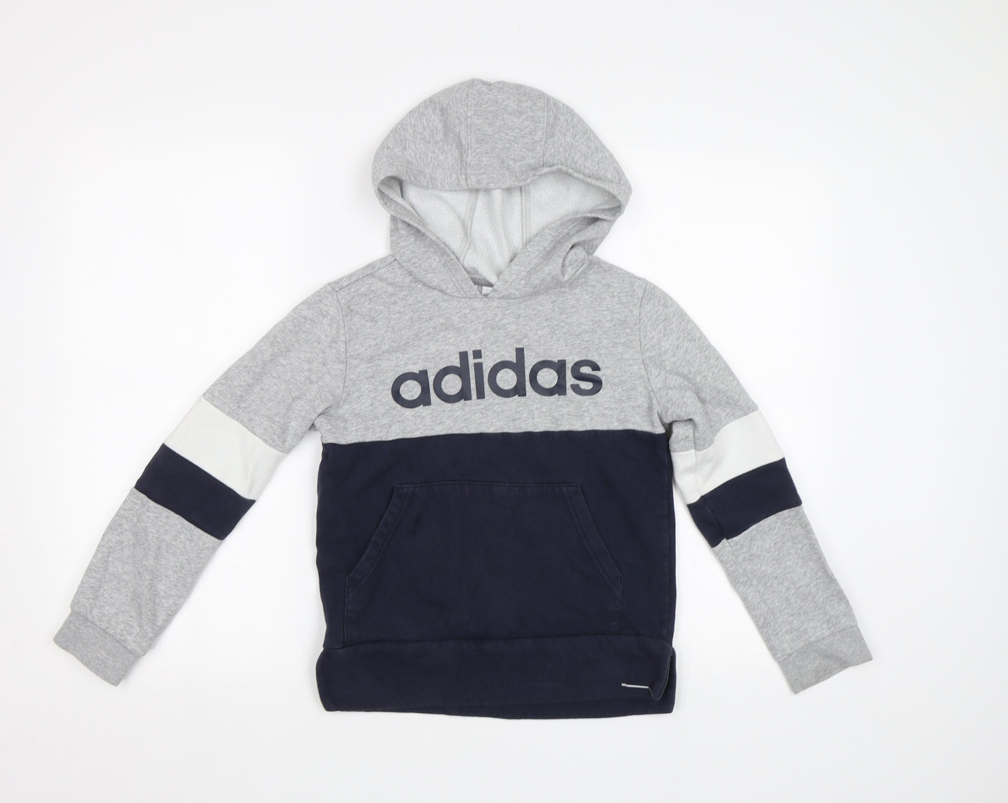 adidas Boys Grey   Pullover Hoodie Size 11-12 Years