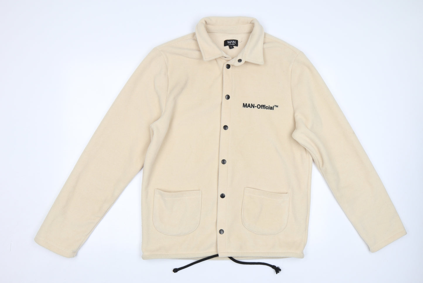 Boohoo Man Mens Beige   Jacket  Size L