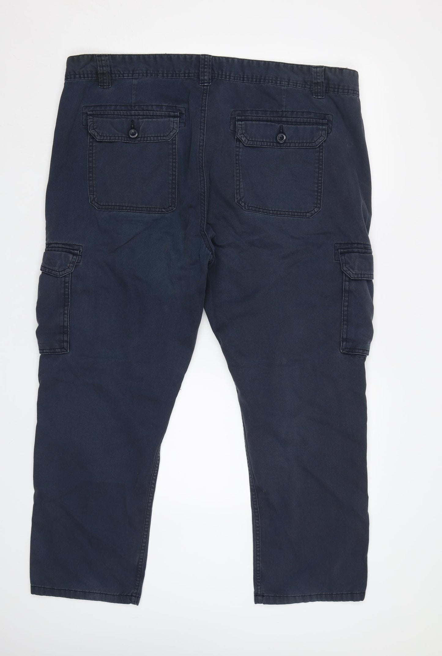 West Ace Mens Blue   Cargo Trousers Size 42 L30 in