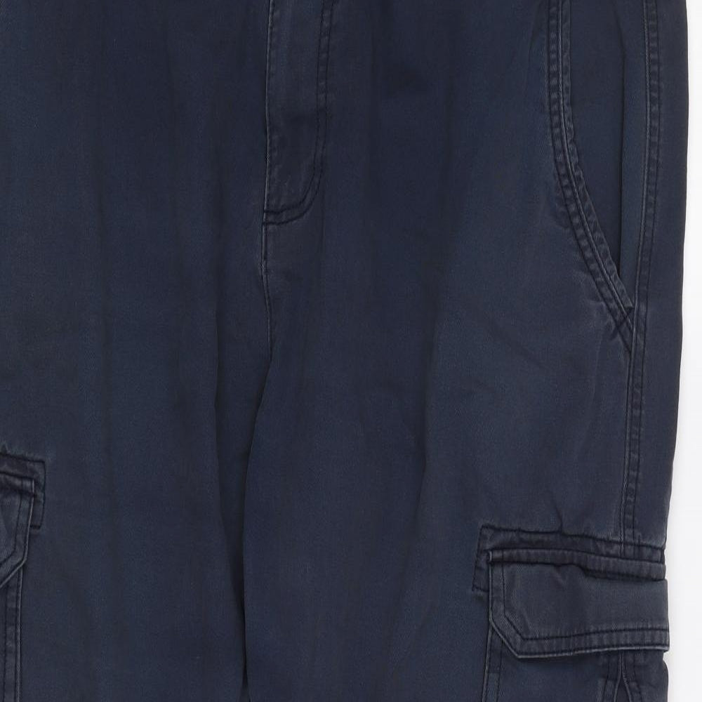 West Ace Mens Blue   Cargo Trousers Size 42 L30 in