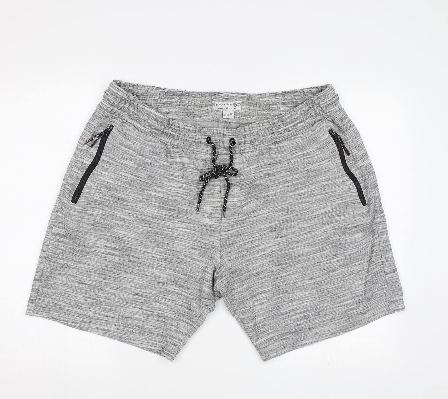 F&F Mens Grey   Sweat Shorts Size 2XL