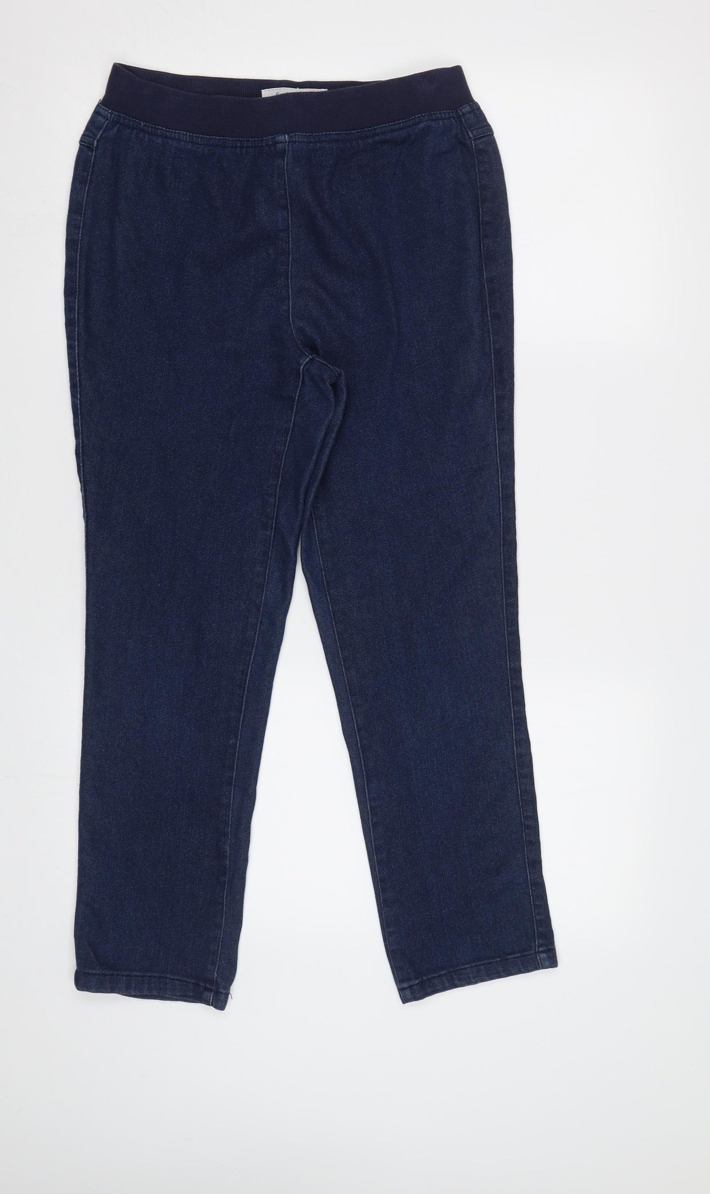 Country Rose Womens Blue  Denim Jegging Trousers Size 12 L25 in