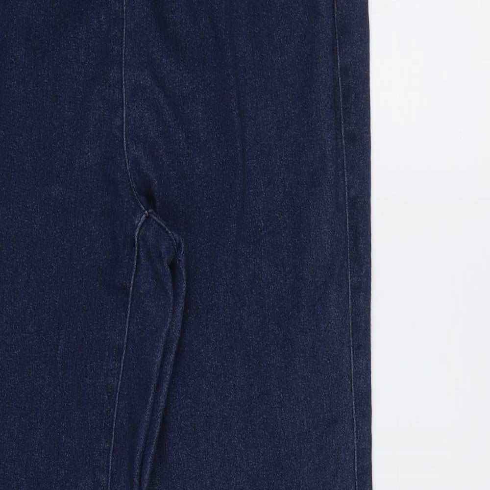 Country Rose Womens Blue  Denim Jegging Trousers Size 12 L25 in