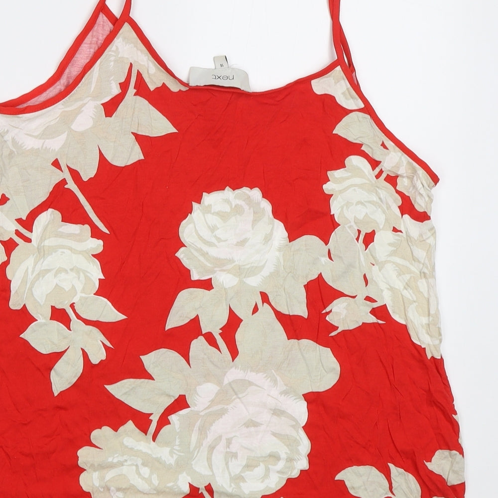 NEXT Womens Red Floral  Camisole Tank Size 16