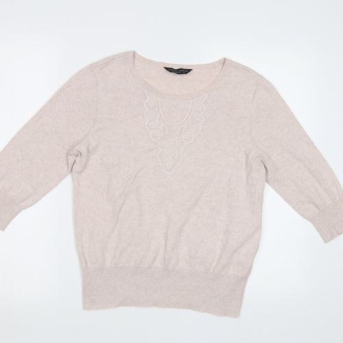 Dorothy Perkins Womens Pink   Pullover Jumper Size 14