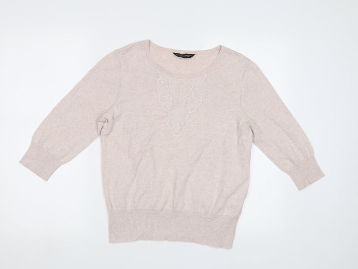 Dorothy Perkins Womens Pink   Pullover Jumper Size 14