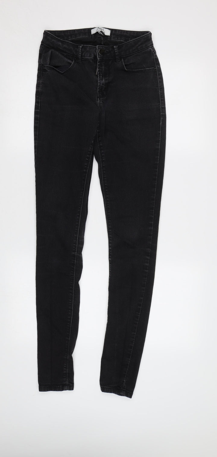 Dorothy Perkins Womens Black Skinny Jeans Size 8 L32 in