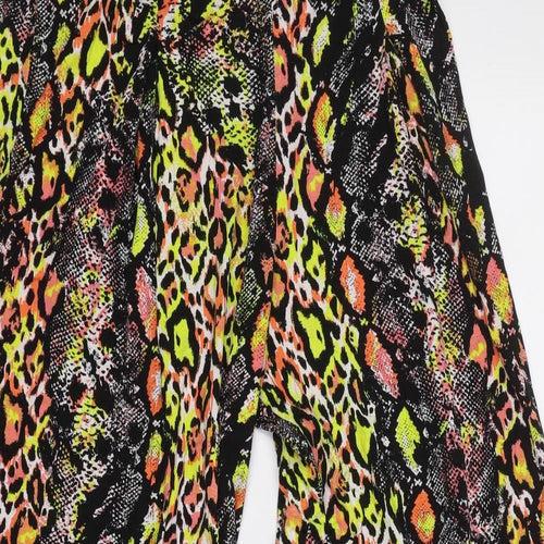 George Womens Multicoloured Animal Print  Cropped Trousers Size 16 L23 in