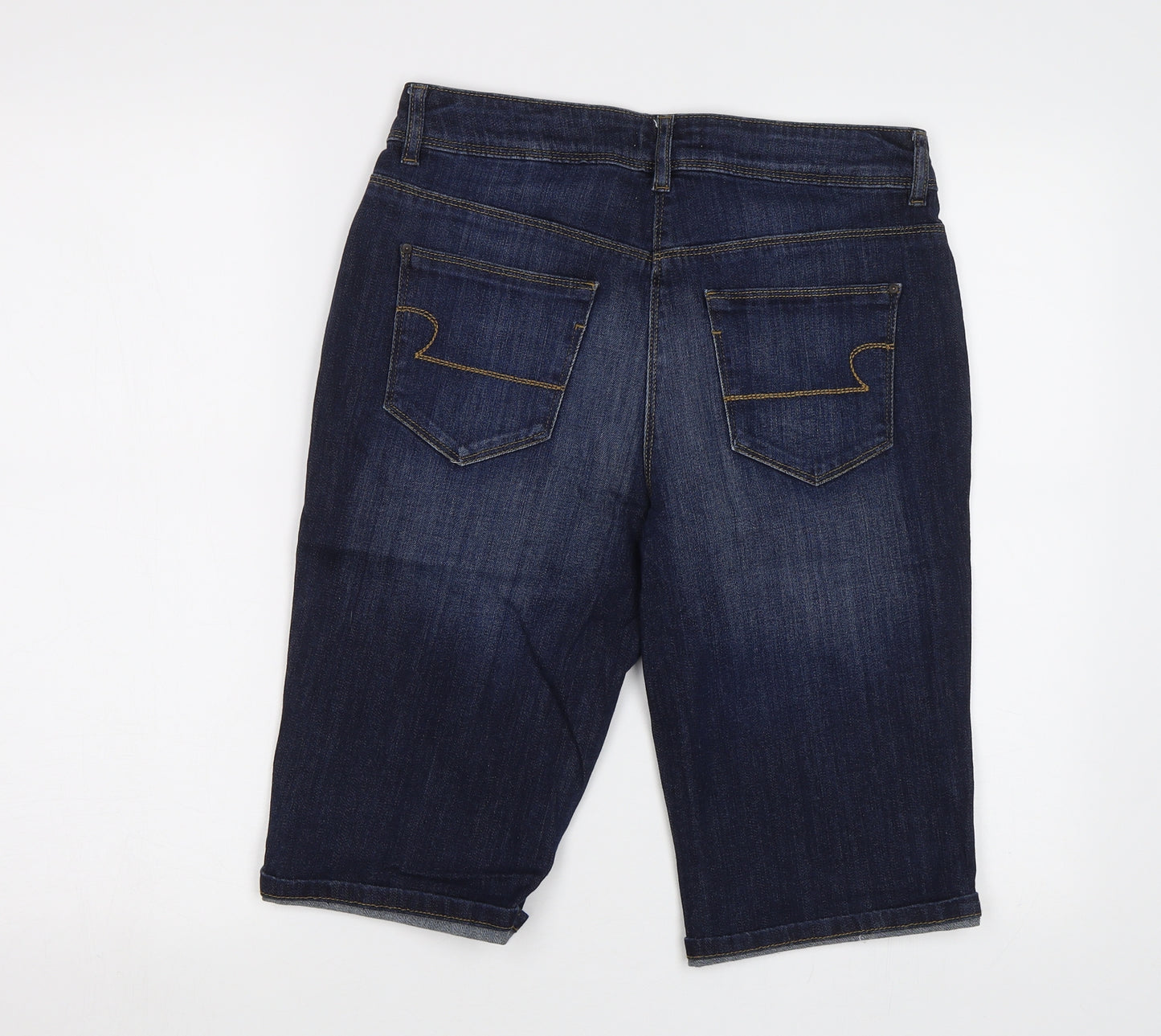 TU Womens Blue  Denim Chino Shorts Size 12