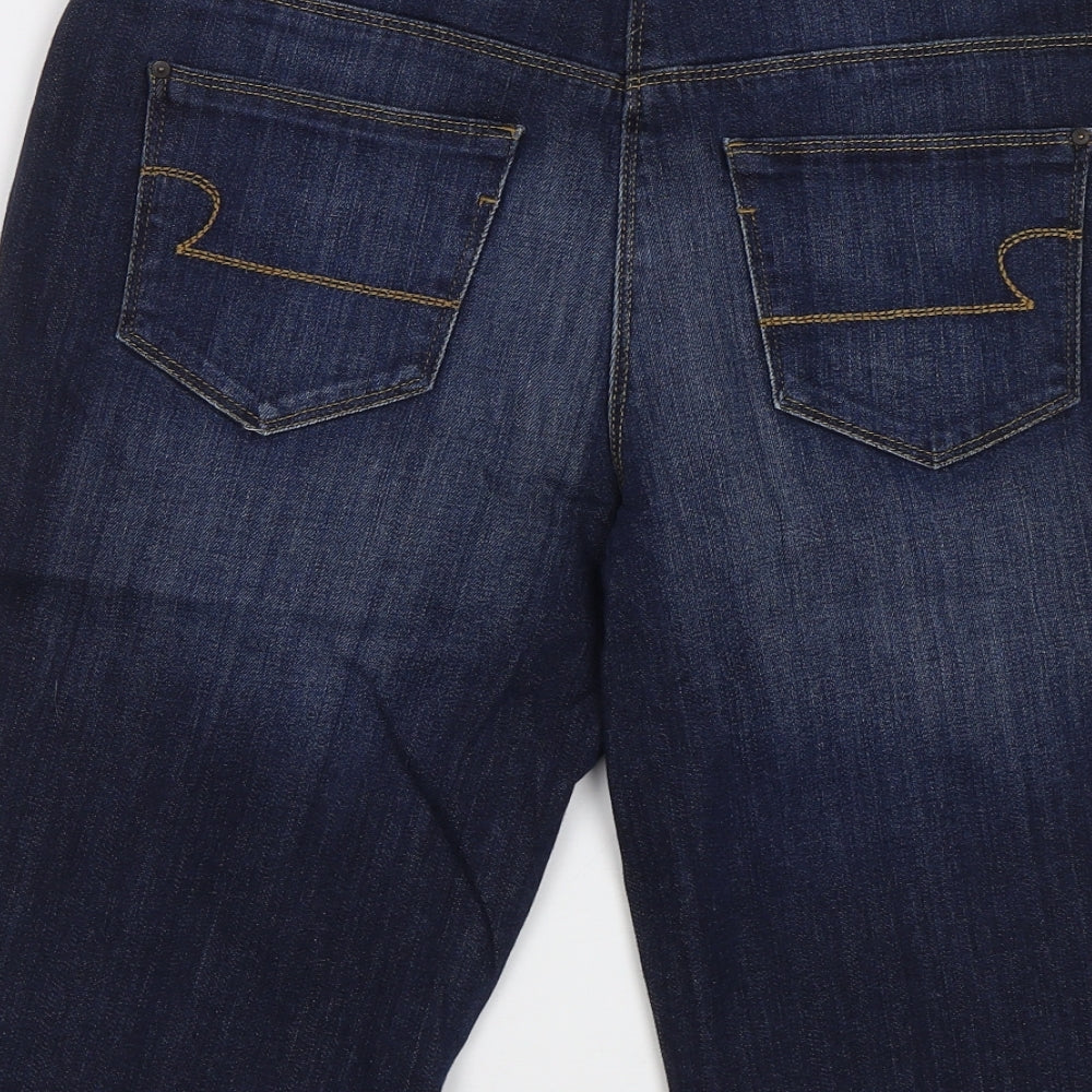 TU Womens Blue  Denim Chino Shorts Size 12