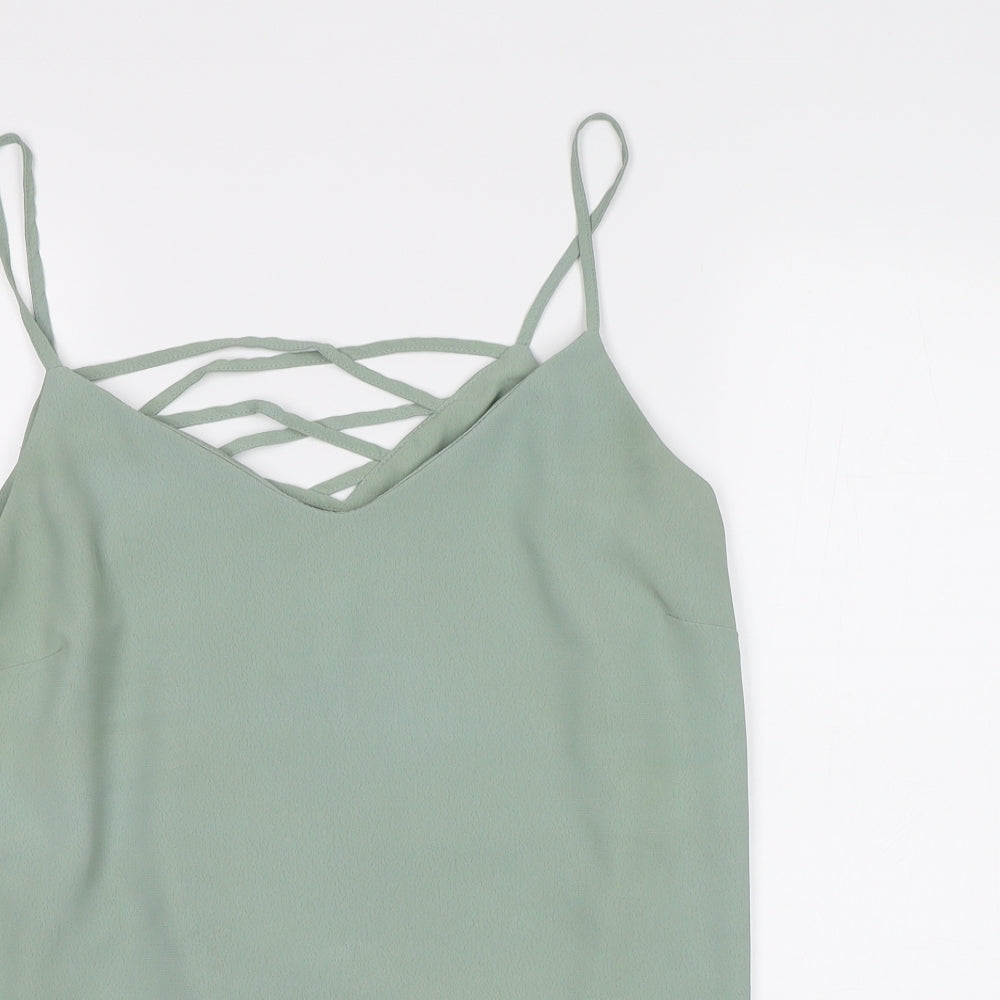 New Look Womens Green   Camisole Tank Size 12