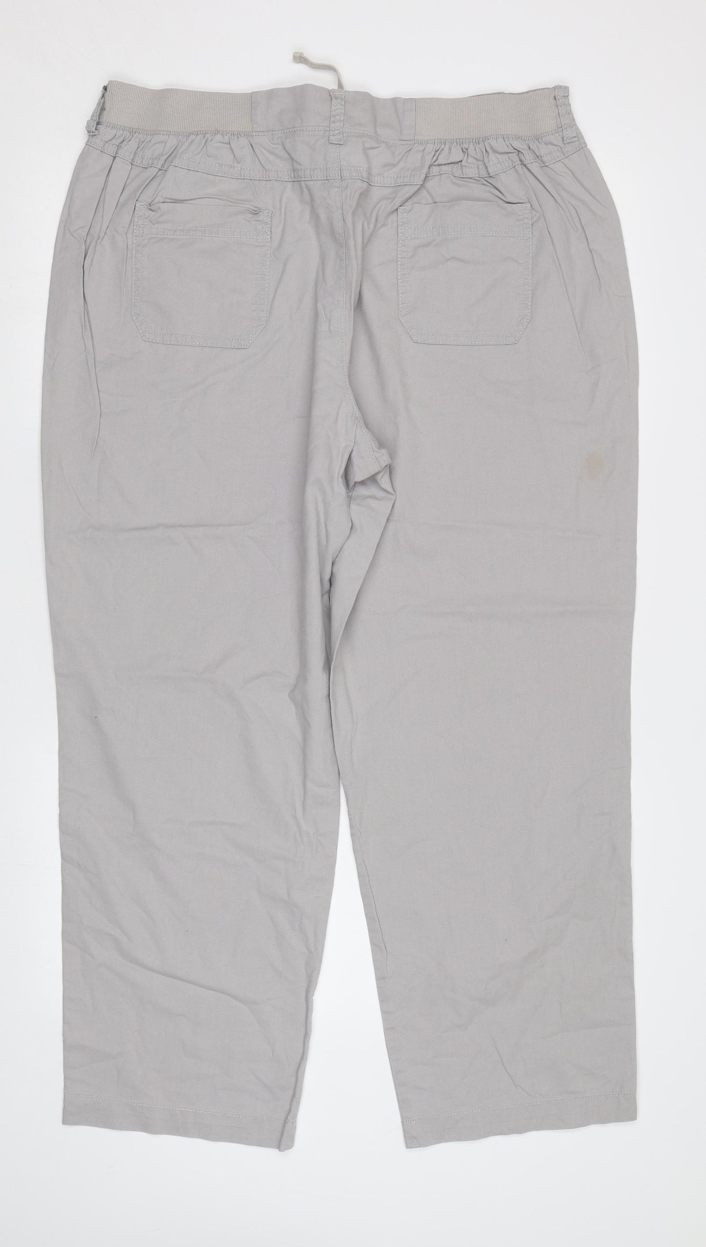 BHS Womens Grey   Cargo Trousers Size 18 L29 in