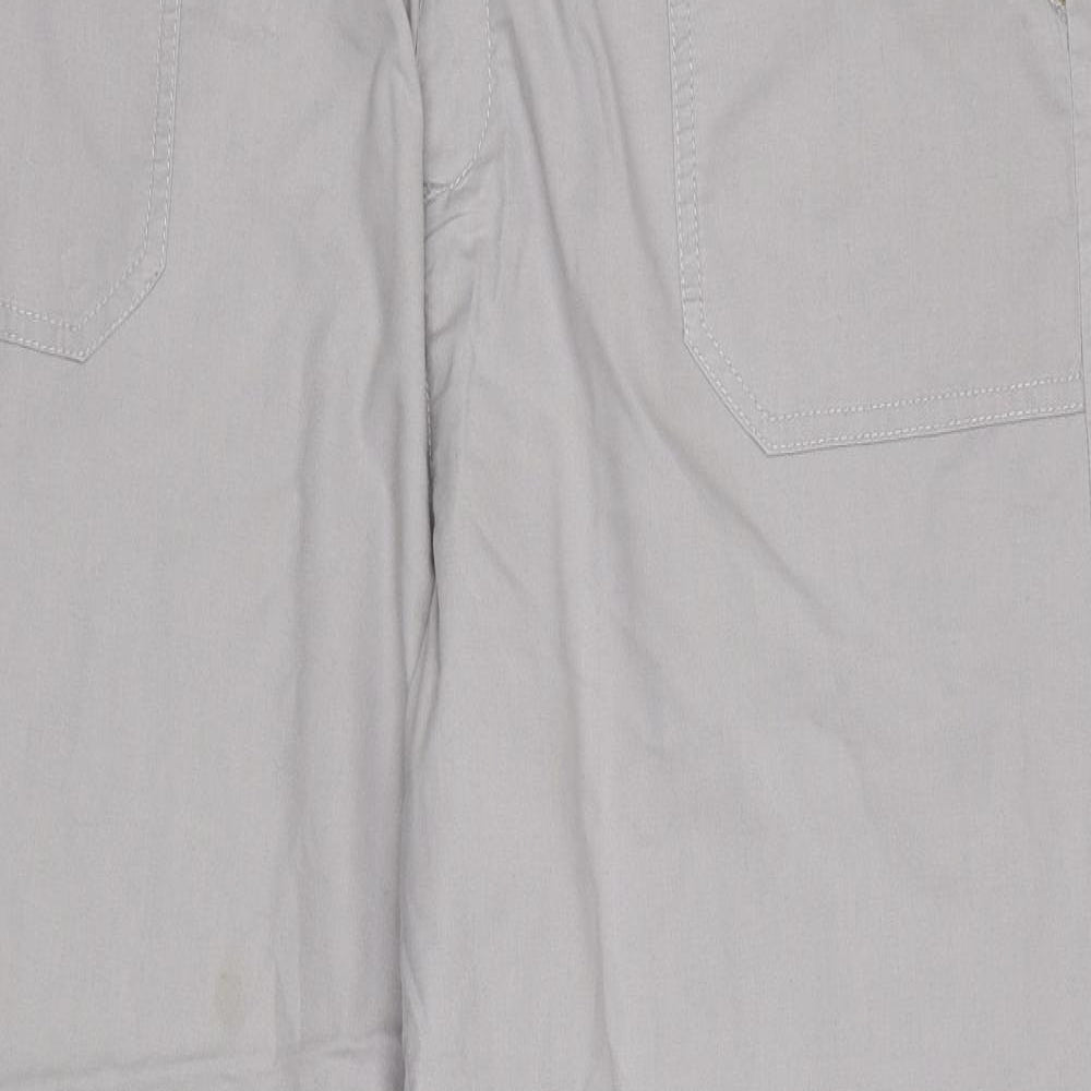 BHS Womens Grey   Cargo Trousers Size 18 L29 in