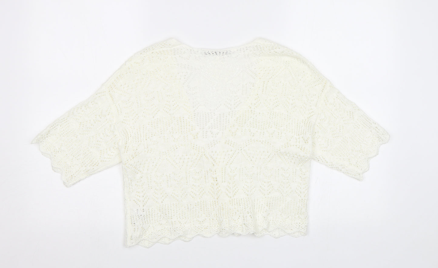 George Womens Ivory   Cardigan Jumper Size 14