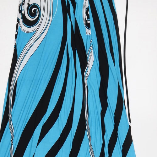 Preworn Womens Blue Floral  Maxi  Size 10