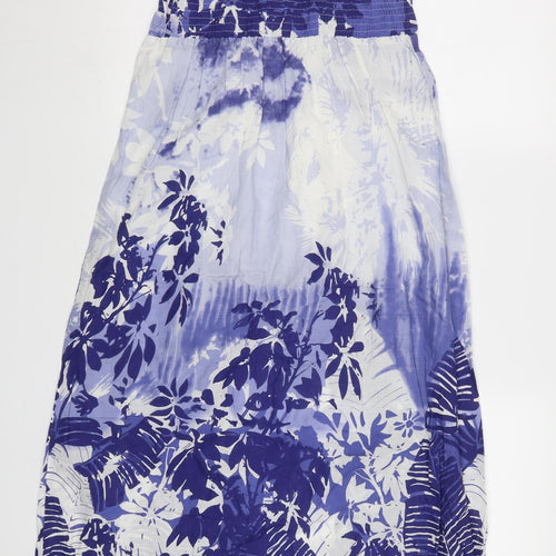 Strong Plus Womens Blue Floral  Maxi  Size S