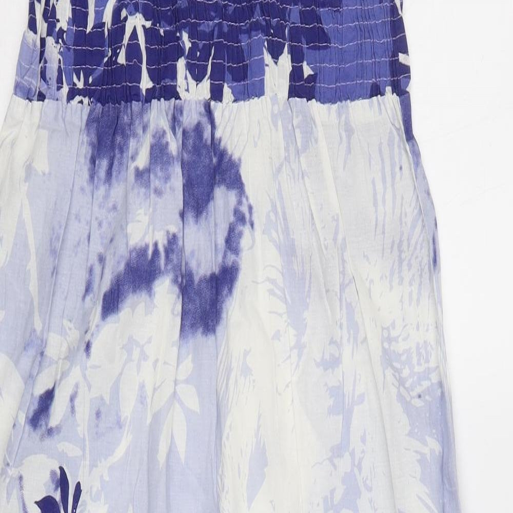 Strong Plus Womens Blue Floral  Maxi  Size S