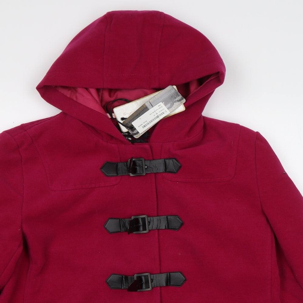 Brave Soul Womens Pink   Pea Coat Coat Size 12