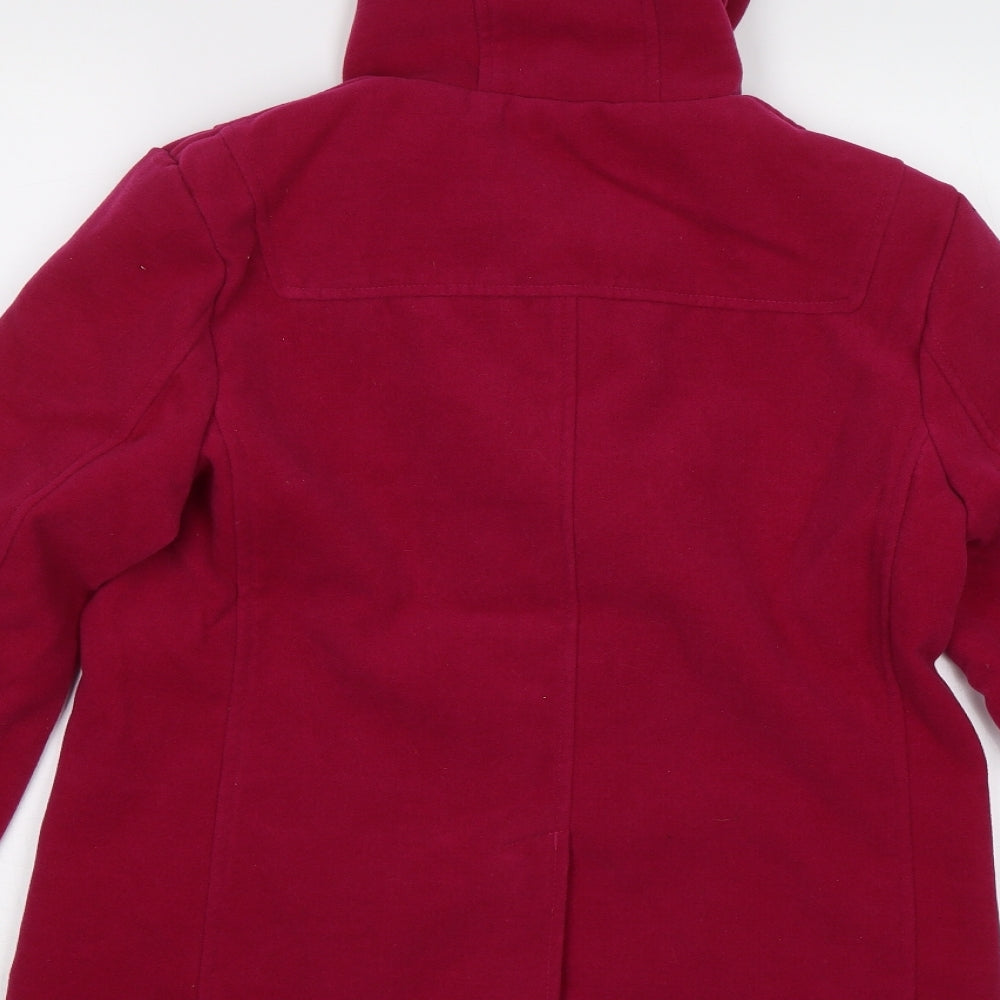 Brave Soul Womens Pink   Pea Coat Coat Size 12