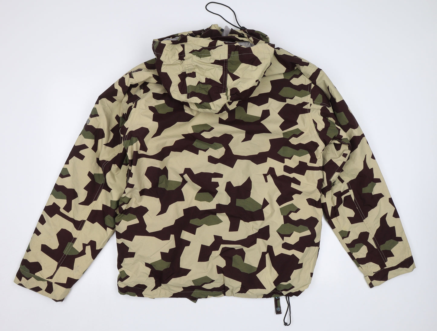 Tresspas Mens Beige Camouflage  Puffer Jacket Jacket Size M