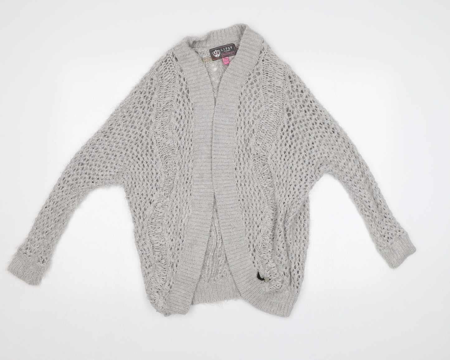 Lipsy Womens Grey   Cardigan Jumper Size L