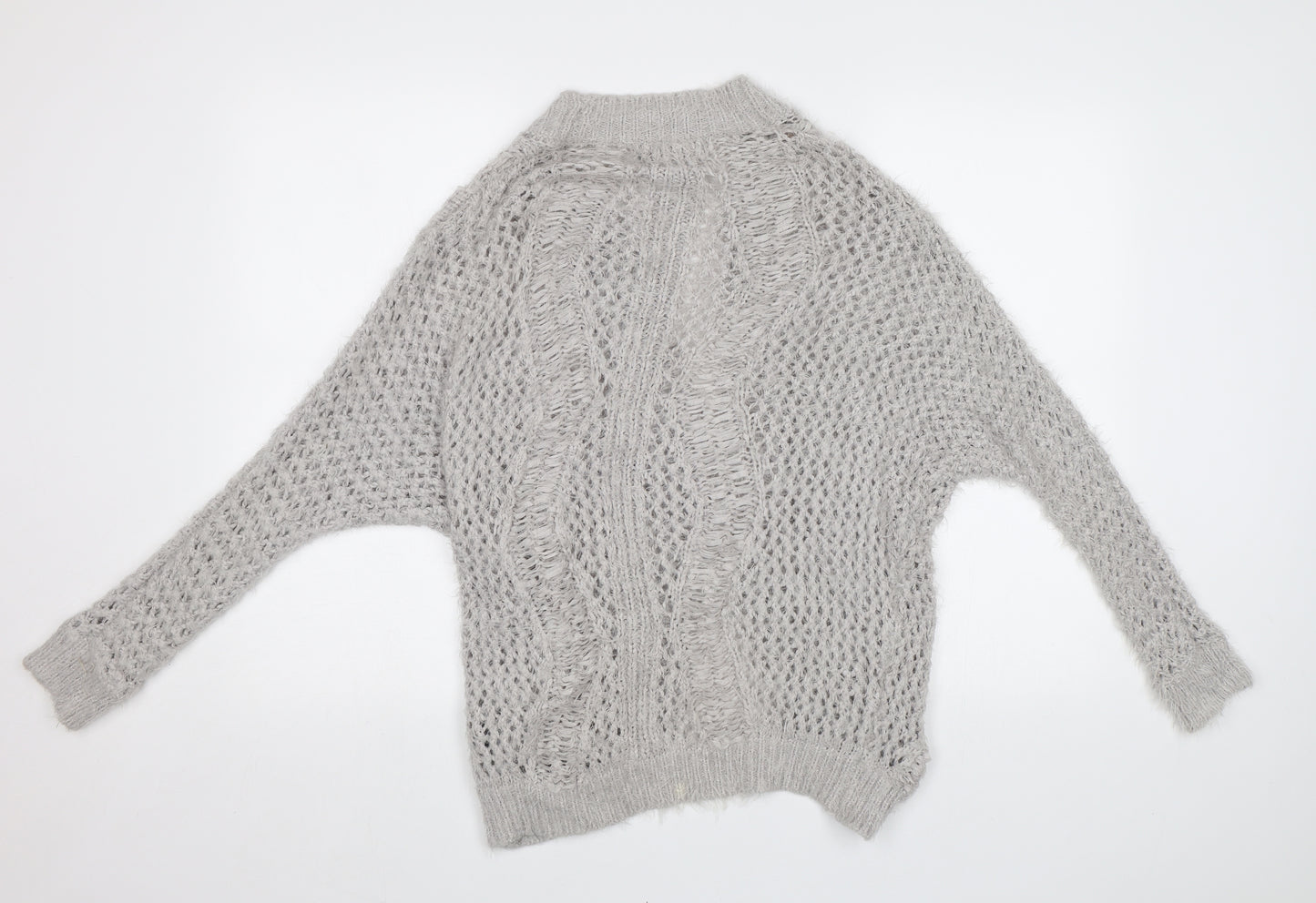 Lipsy Womens Grey   Cardigan Jumper Size L