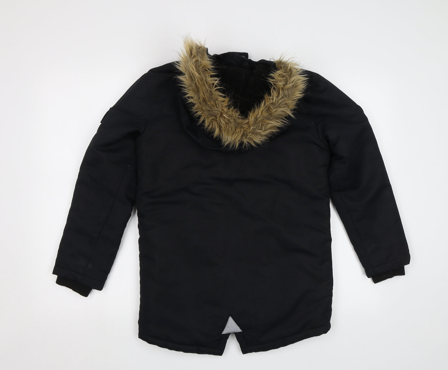 Primark Boys Black   Parka Jacket Size 11-12 Years