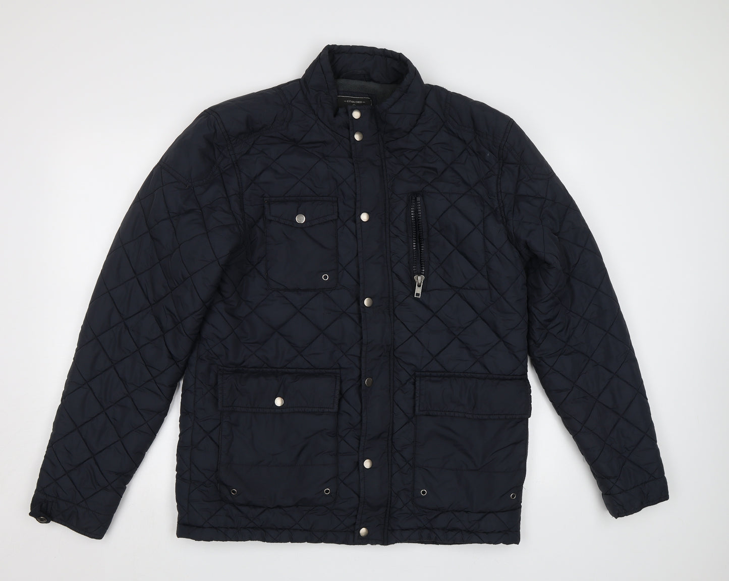 TU Mens Blue   Jacket Coatigan Size L