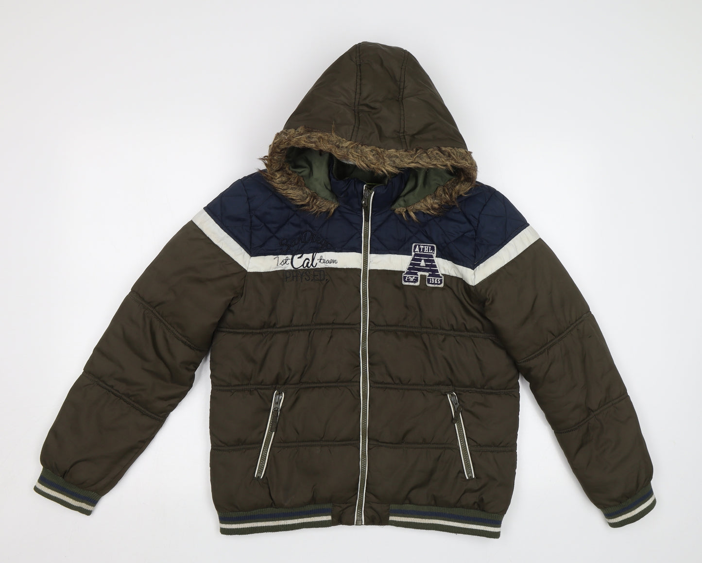 George Boys Green   Puffer Jacket Jacket Size 12-13 Years